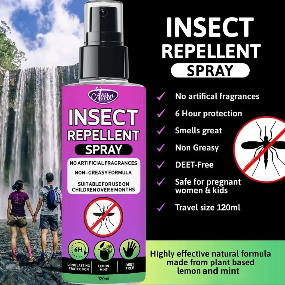 بخاخ طارد للحشرات طبيعي بالكامل