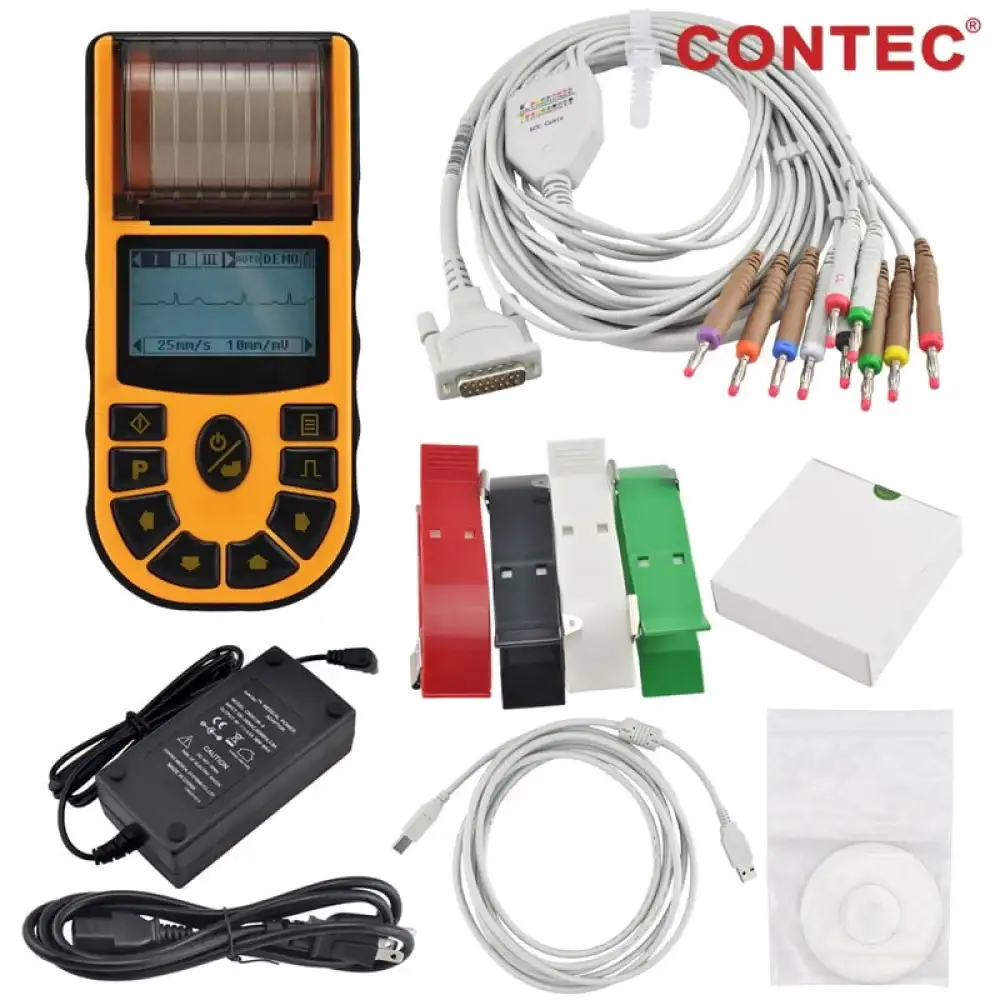 ECG EKG رسم قلب متنقل آلة تخطيط القلب