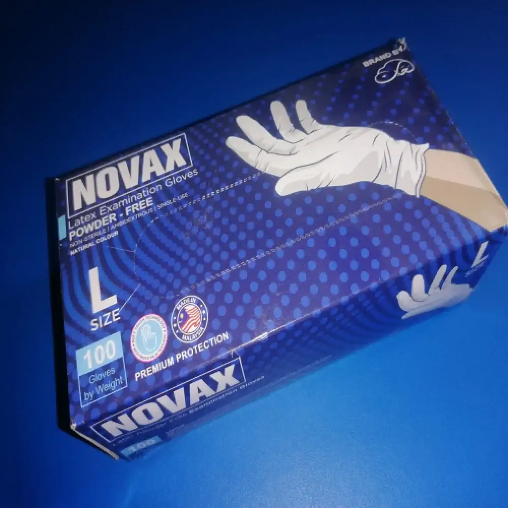 جوانتي فحص novax / علبة 100 قطعة