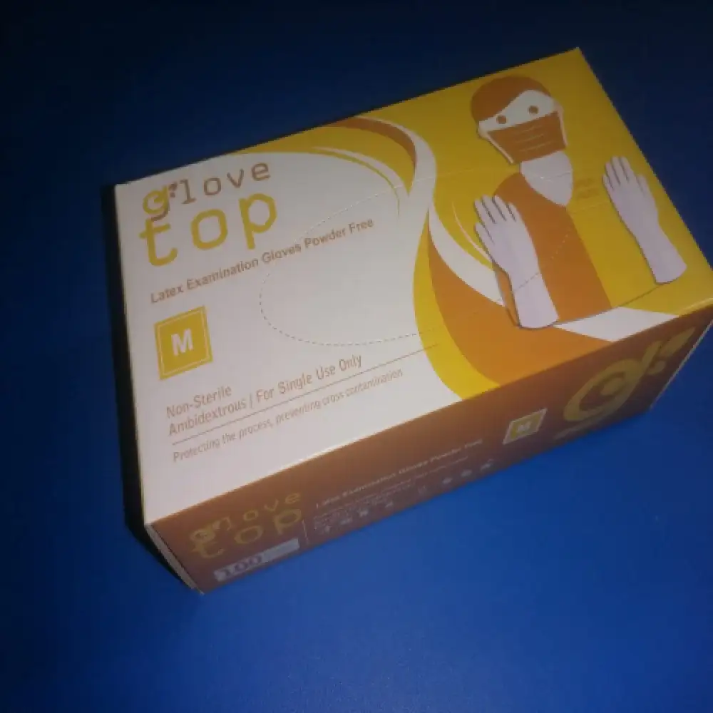 جوانتي توب جلفز TOP GLOVE LATEX / علبة 100 قطعة