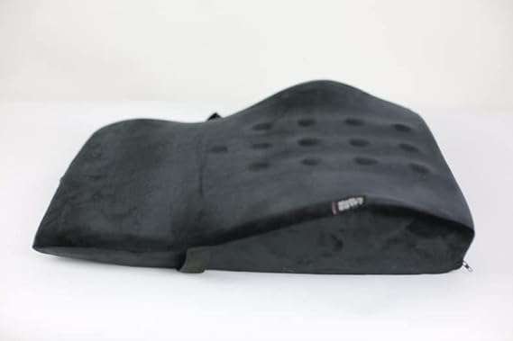 وسادة دعم الظهر القطنية لتخفيف الام اسفل للمكاتب والسيارات - اسود من ماكس كمفورت بولي يوريثين قماش رغوة البولي